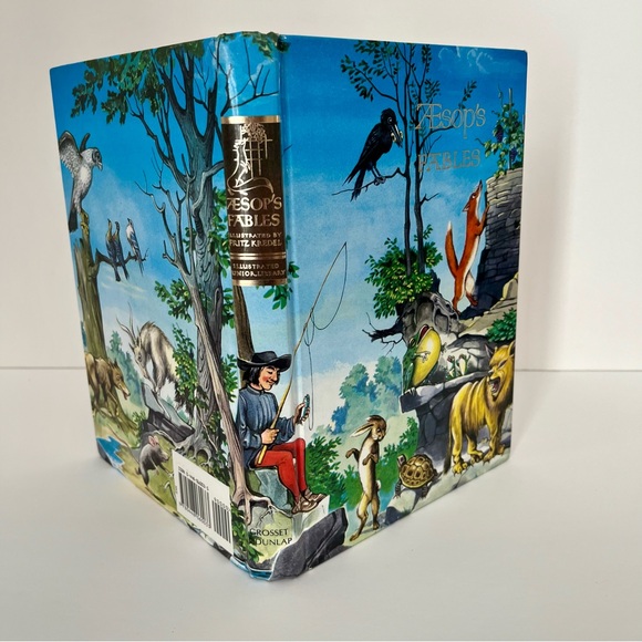 Aesop's Fables Illustrated Junior Library Fritz Kredel Vintage Copyright 1947 - Picture 3 of 8